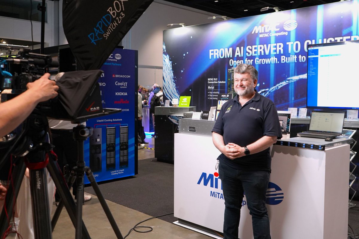 MiTACcomputing's tweet image. 🚀 An incredible start to Day 1 at #OCPGlobalSummit 2025!
We’re energized by the amazing turnout at Booth C14 — thank you for connecting and exploring open computing with us.
Discover how we advancing #AI, #LiquidCooling, Enterprise, and Cloud infrastructure for performance.