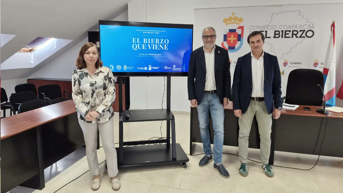 ‘El Bierzo que viene’, una jornada para presentar las novedades en el sector vitivinícola de la comarca
bierzotv.com/el-bierzo-que-…
<a href="/BancoTierras/">Banco de Tierras del Bierzo</a> <a href="/CCBierzo/">Consejo Comarcal del Bierzo</a> <a href="/DOBierzo/">C.R.D.O. Bierzo</a>
