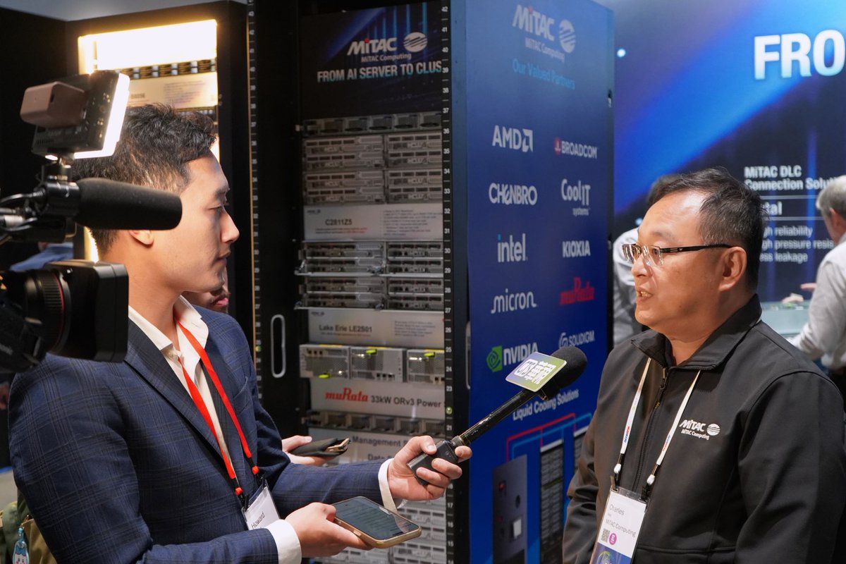 MiTACcomputing's tweet image. 🚀 An incredible start to Day 1 at #OCPGlobalSummit 2025!
We’re energized by the amazing turnout at Booth C14 — thank you for connecting and exploring open computing with us.
Discover how we advancing #AI, #LiquidCooling, Enterprise, and Cloud infrastructure for performance.