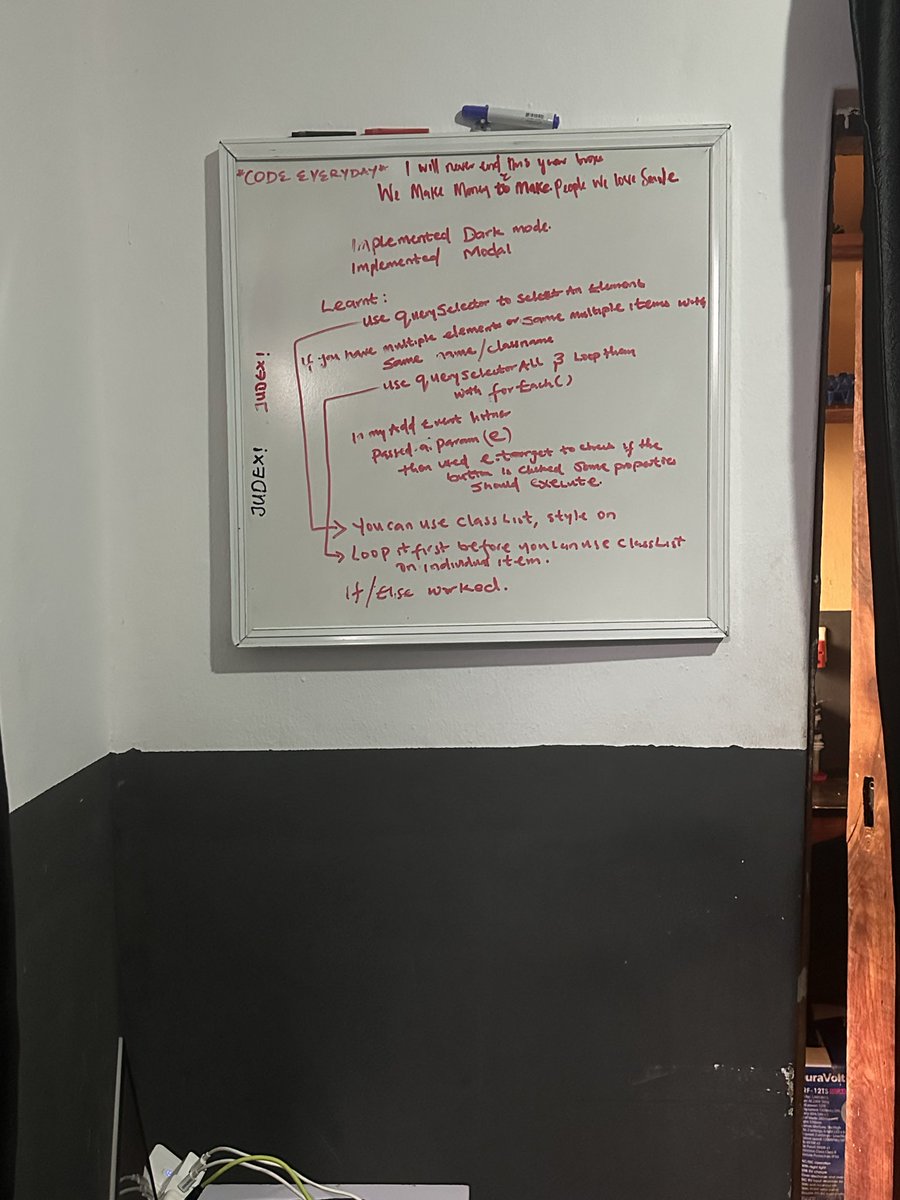 judexify's tweet image. Finished the DOM section of the Jonas JS course….
What I learnt on the left while trying things by my self ::::: what I was able to achieve video on right
