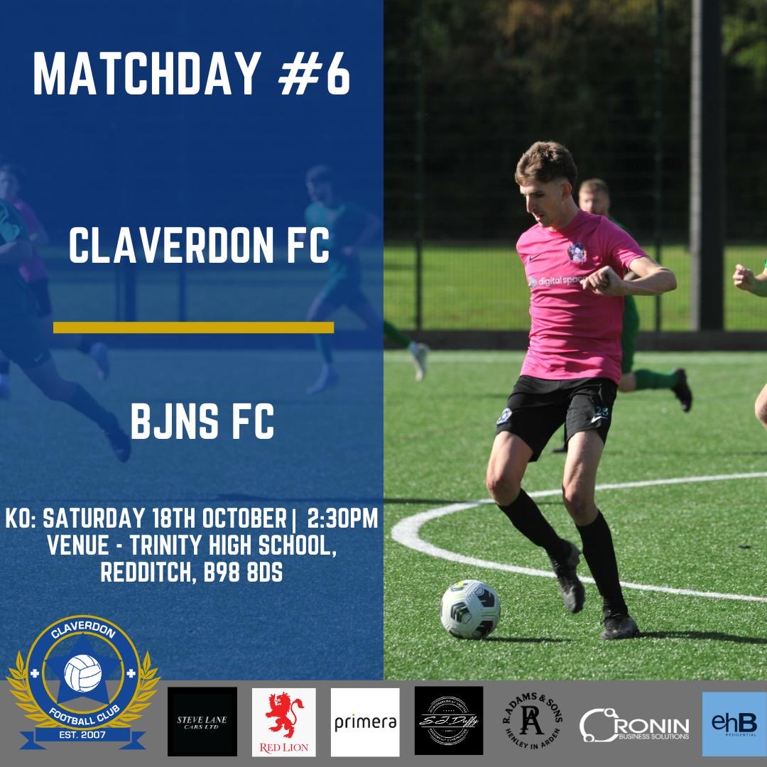 ⚽ Matchday #6 | Intermediate Cup – 2nd Round 🏆

After a couple of weeks off, we’re back in action this weekend! 💖⚽

Claverdon FC 🆚 BNJS
📅 Saturday 18th October 2025
🕝 Kick-off: 2:30pm
📍 Trinity High School, Grove Street, Redditch, B98 8DS

#ClaverdonFC #UTC