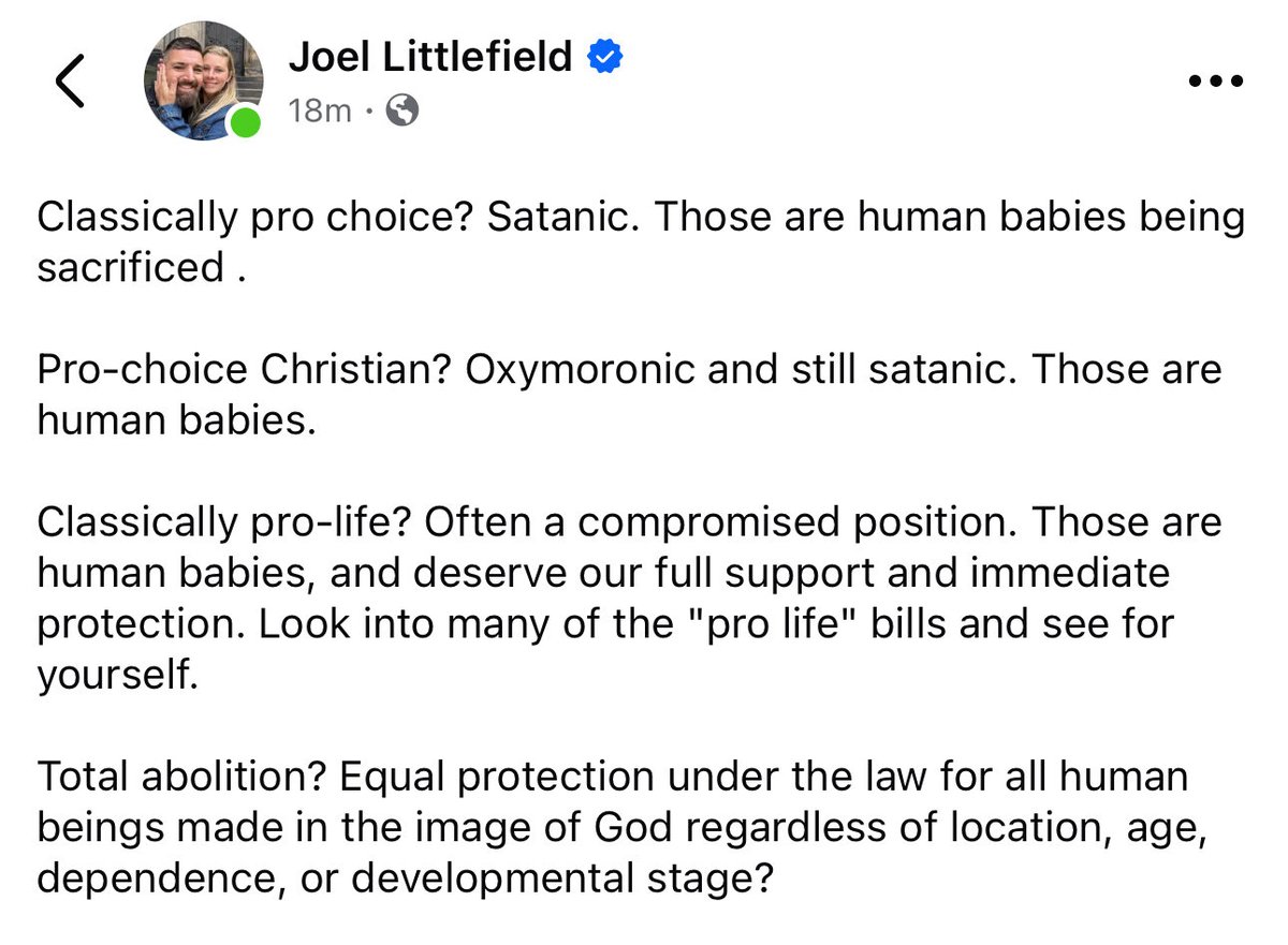 That is the Biblical way.
#EndAbortionNow

Couple resources:
<a href="/kingscoalition/">The King's Coalition for Abolition 🌳🪓</a> 
<a href="/AbolitionRising/">Abolitionists Rising 🌳🪓</a>