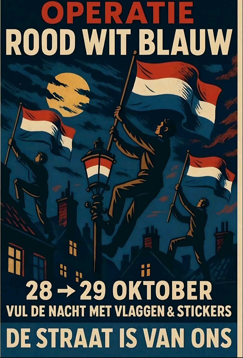 Operatie ROOD WIT BLAUW!! 🇳🇱 Doe mee in de nacht van 28 op 29 Okt! 💪💪
