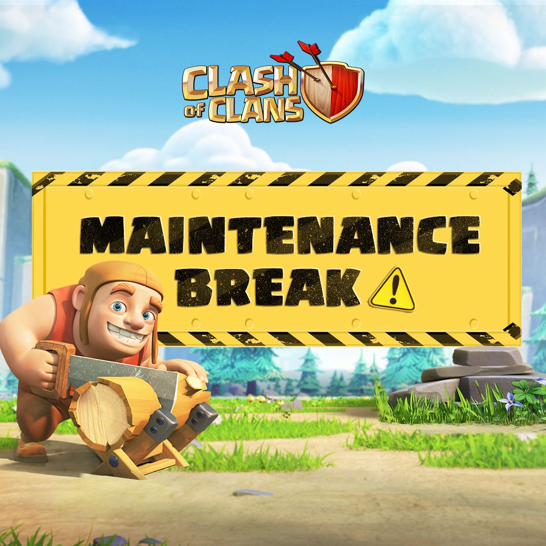 Heads up! In about 15 minutes we'll have a maintenance break to prepare for the update. This update will fix some of the ongoing issues addressed in the optional update last week:
CWL Bonus Screen position, Ranked Tutorial for players that never upgraded Clan Castle, Login