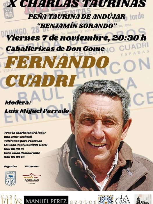 Próxima charla taurina en Andújar