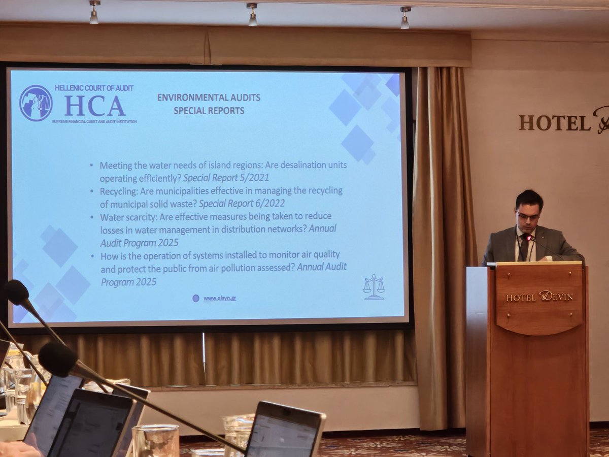 📢Συμμετοχή του Ελεγκτικού Συνεδρίου στην 23η Ετήσια Συνάντηση της Ομάδας  Εργασίας του EUROSAI για τον Περιβαλλοντικό Έλεγχο 👇
elsyn.gr/sites/default/…