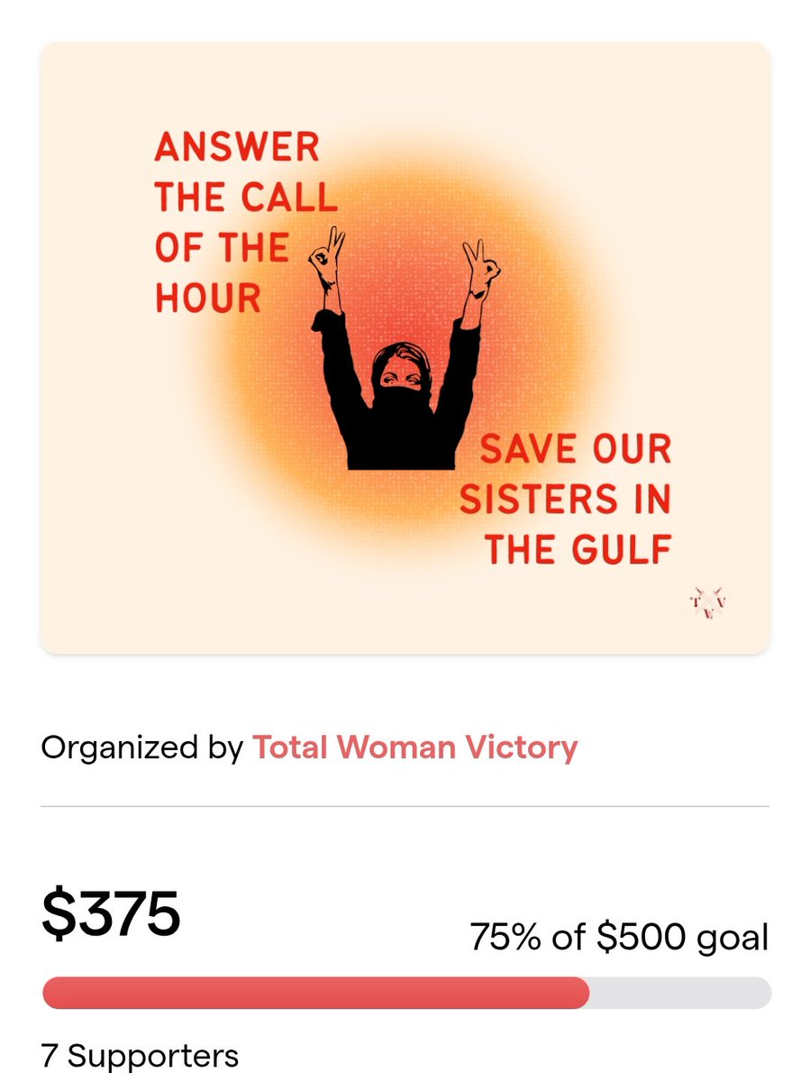 SeparatistSista's tweet image. Our sisters to the global south need our help today. All they need is just $125 left of their goal. That&apos;s 5 people sending $25.

Somebody got it. I&apos;ll match up to $50 in donations. Let&apos;s go:

givebutter.com/2LlkzN