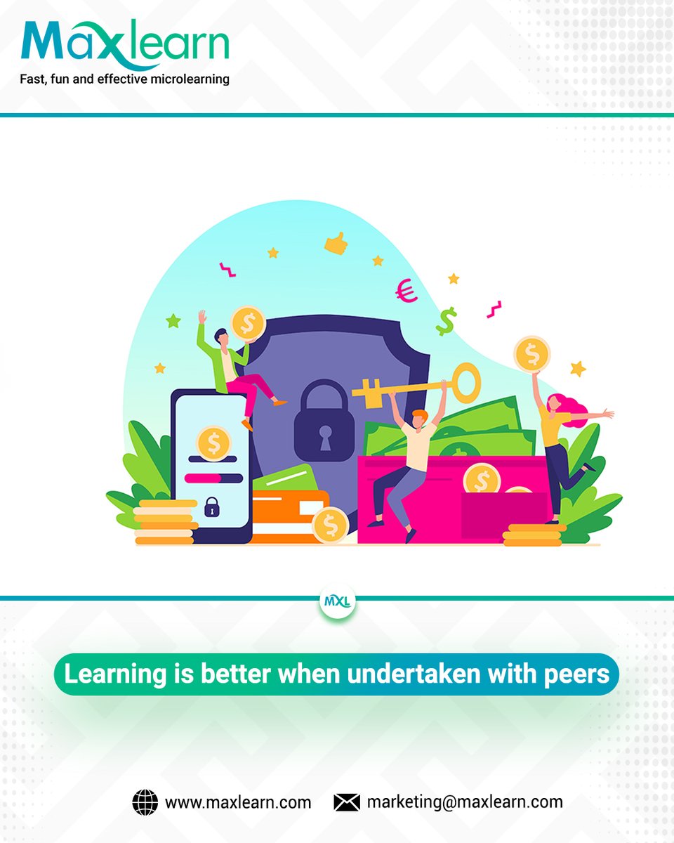 maxlearn_global's tweet image. Knowledge Sharing
Learning is better when undertaken with peers.
MaxLearn enables collaborative challenges where teams learn together. To Know More... maxlearn.com/request-a-demo/
#forgettingcurve #MobileLearning #PersonalizationAtScale #spacedrepetition #TrainingROI