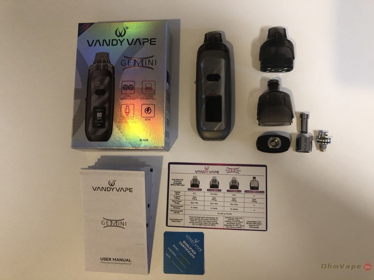 ohmvapeop's tweet photo. GEMINI
- Twin-Core Dual Mesh Coils
- Supports BB Box RBA head
https://t.co/ltPP8CwmRU
@VANDYVAPE @ohmvapeop
#VANDYVAPE #GEMINI #vape #vaper #vapelife #vaping #vapedaily #vapefam #vapeon #vapecommunity #vapers #wanwu0001 https://t.co/zkNMMfUsqt