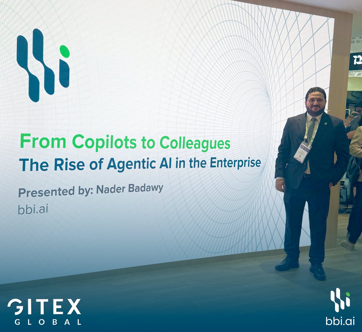 BBI_Consultancy's tweet photo. اليوم الثاني في #GITEXGLOBAL 2025 كان حافلًا! ⭐️🇦🇪

قدّم نادر بدوي، رئيس قسم الذكاء الاصطناعي والذكاء التوليدي في بي بي آي، جلسة مميزة عن تطور أنظمة الذكاء الاصطناعي في المؤسسات الكبرى ، ودورها في دعم الابتكار والتحول ��لرقمي.

@GitexImpact @DubaiNorthStar @GITEX_GLOBAL https://t.co/CtgcvDQk1B