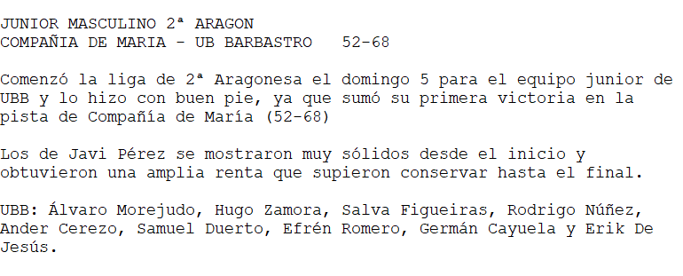 Union Basket Barbastro tweet media