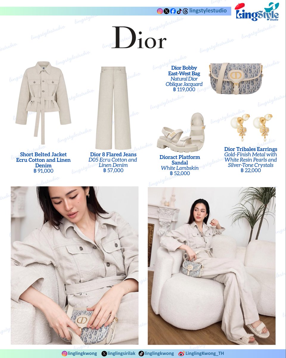 lingstylestudio's tweet photo. Simple at first glance, detailed on a closer look. @Dior never fails to make @linglingsirilak shine. ✨
Ling’s IG post, 08.05.2025 #throwback
#linglingkwong #หลิงหลิงคอง
#Dior #DiorFall25
#linglingkwongstyle
#LingStyleStudio #หลิงสไตล์สตูดิโอ https://t.co/CuFlABAFES