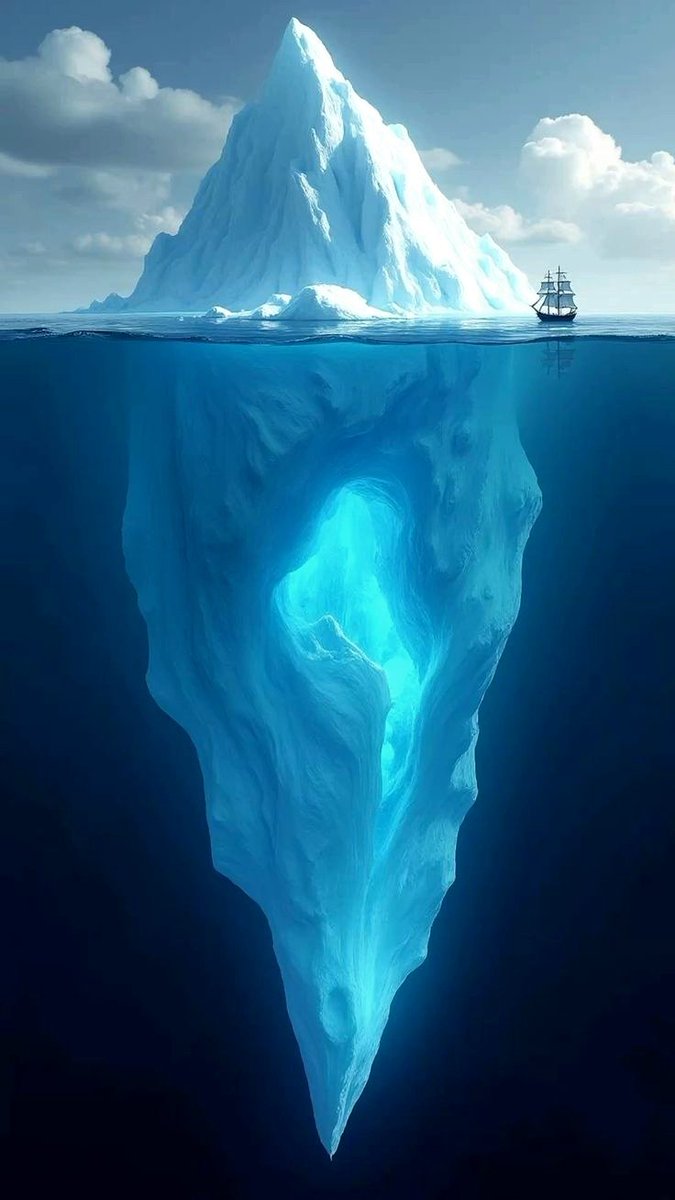 Bistvo je pod gladino, skrito očem.