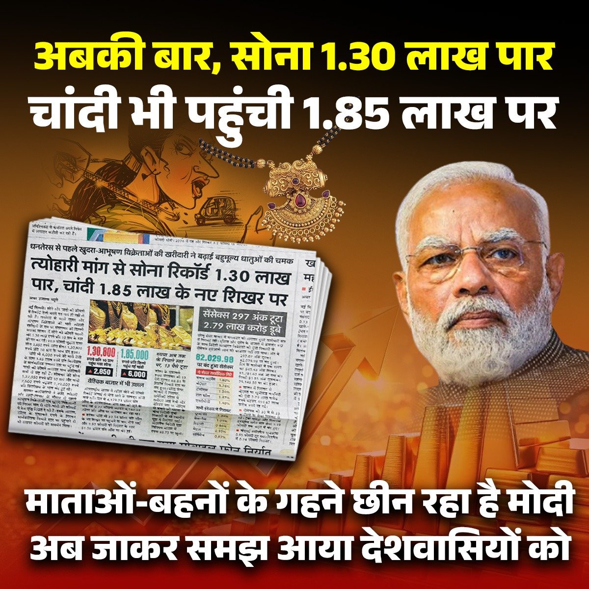 bole_bharat's tweet photo. ये तो बस अख़बार में है जब बनवाने जाओगे तो मूह लटकाते हुए मोदी को गलियाँ देते ही वापिस आओगे !!

#Guarantee #GodlRate #Silver #Market https://t.co/XWyb8PXAcU