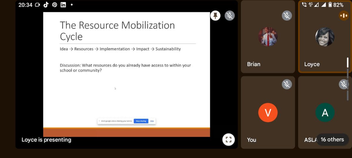 aslaafrica's tweet photo. "What a productive virtual session yesterday at the ASLA-EA Leadership Academy! ๐ Our delegates explored essential strategies in Project Management - Resource Mobilization. Building future leaders, one skill at a time! #ASLAEA #LeadershipDevelopment #ProjectSkills #TrendingNow https://t.co/oqAMWtcm0Q