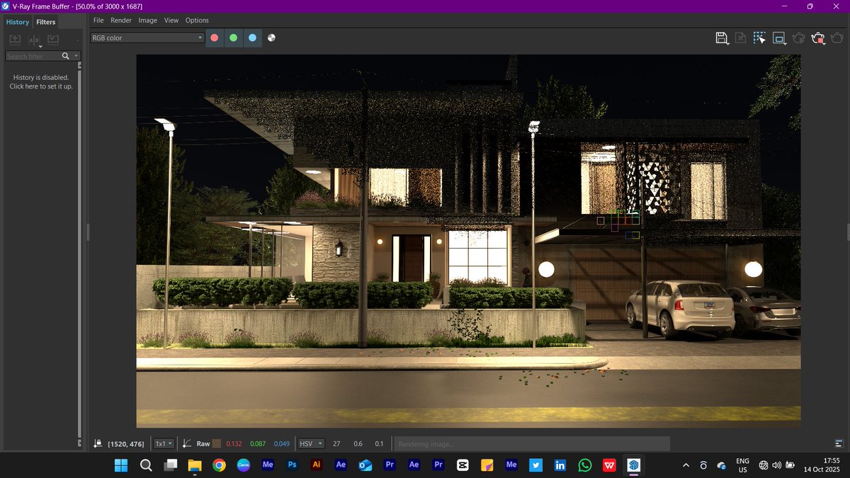 _jones_jones's tweet image. Took a bold step to try out #sketchup for #vray with maxed out graphics on a laptop begging to be put down 

Long story short
It&apos;s been 8 hrs
Safe to say I&apos;m not trying this again.
60% complete
