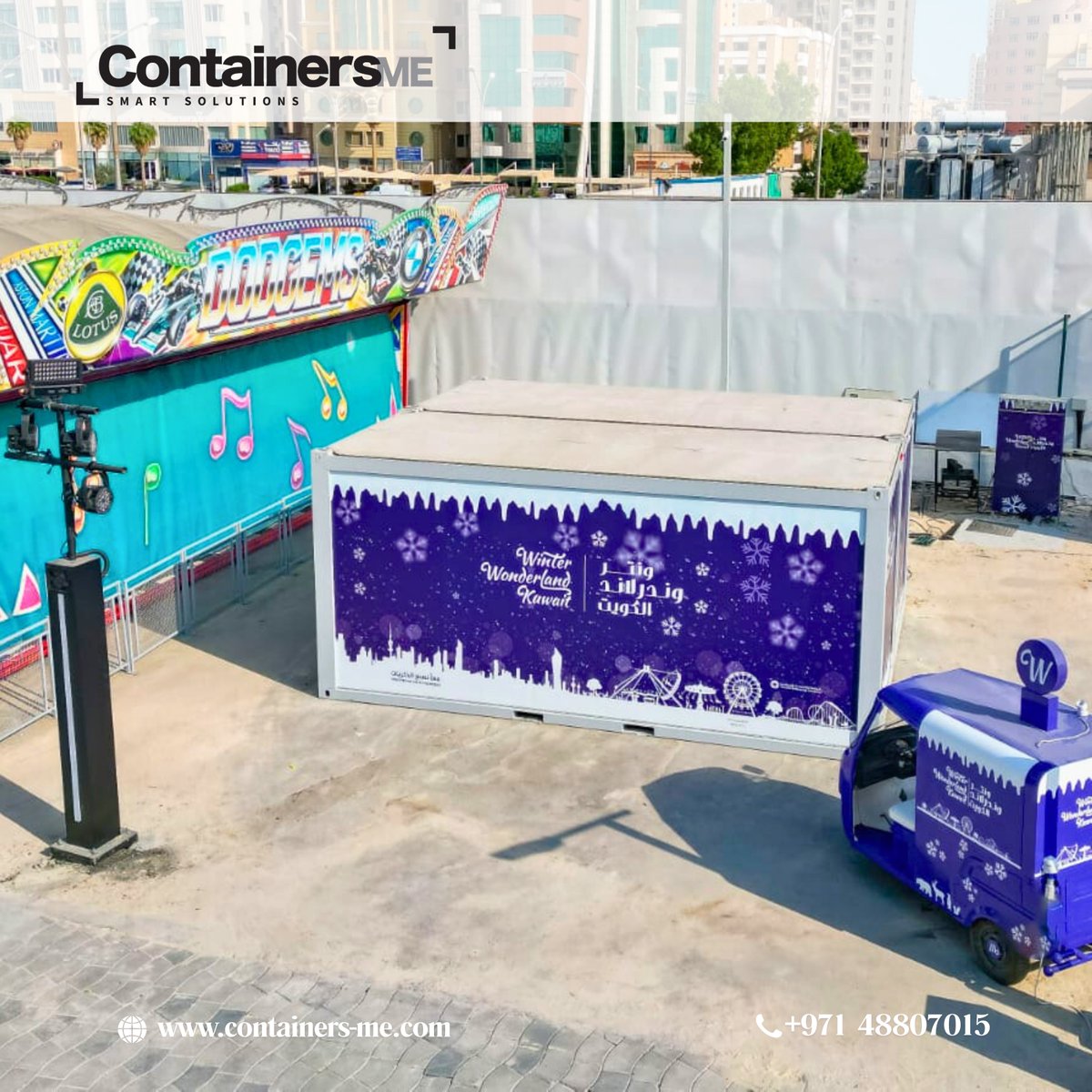 Containers_me's tweet image. ❄️ Thrilled to contribute to Winter Wonderland Kuwait with a modular mobile container setup — combining a visitors&apos; rest area &amp;amp; storage room in one efficient design.

👉 Discover more: containers-me.com/projects

#modularcontainer #mobilecontainer #winterwonderland #kuwait