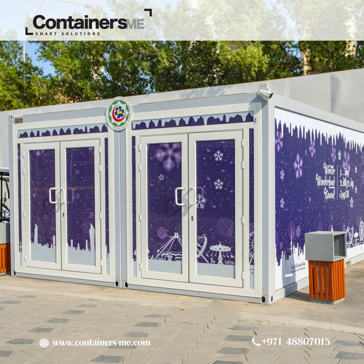 Containers_me's tweet image. ❄️ Thrilled to contribute to Winter Wonderland Kuwait with a modular mobile container setup — combining a visitors&apos; rest area &amp;amp; storage room in one efficient design.

👉 Discover more: containers-me.com/projects

#modularcontainer #mobilecontainer #winterwonderland #kuwait