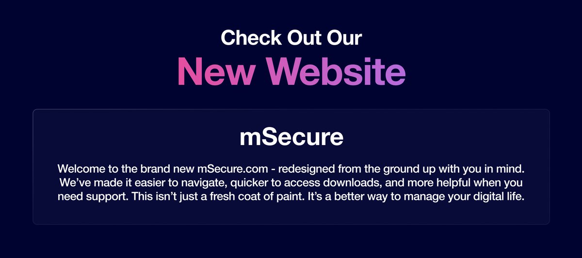 mSecure tweet media