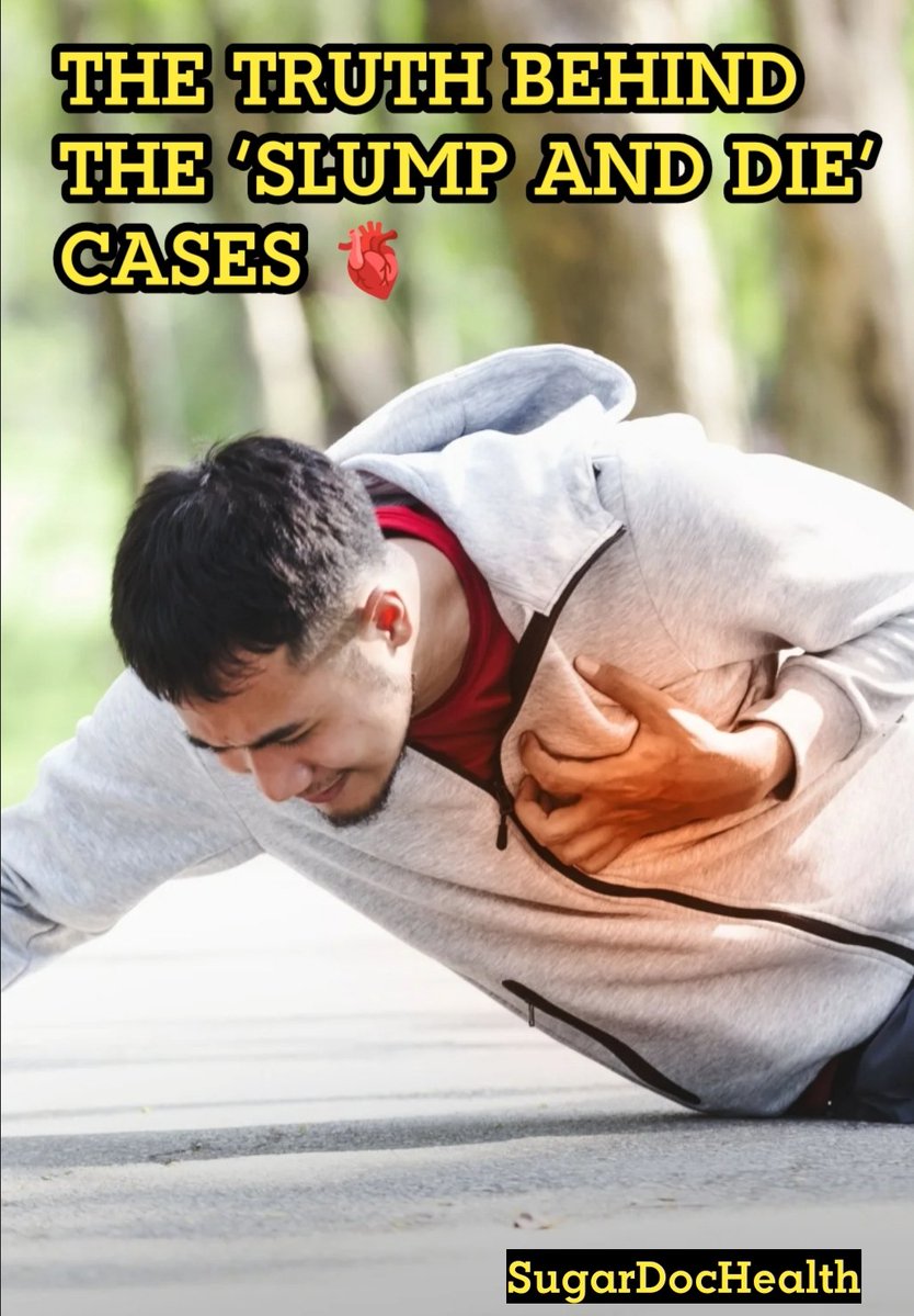 SugarDocHealth's tweet image. “𝗛𝗲 𝗷𝘂𝘀𝘁 𝘀𝗹𝘂𝗺𝗽𝗲𝗱 𝗮𝗻𝗱 𝗱𝗶𝗲𝗱.”
We hear it every now and again, but truth is, nobody just drops dead without warning.
The body always gives signs, even when we ignore them.

Most sudden collapses happen because of hidden (health) problems like high blood pressure,…