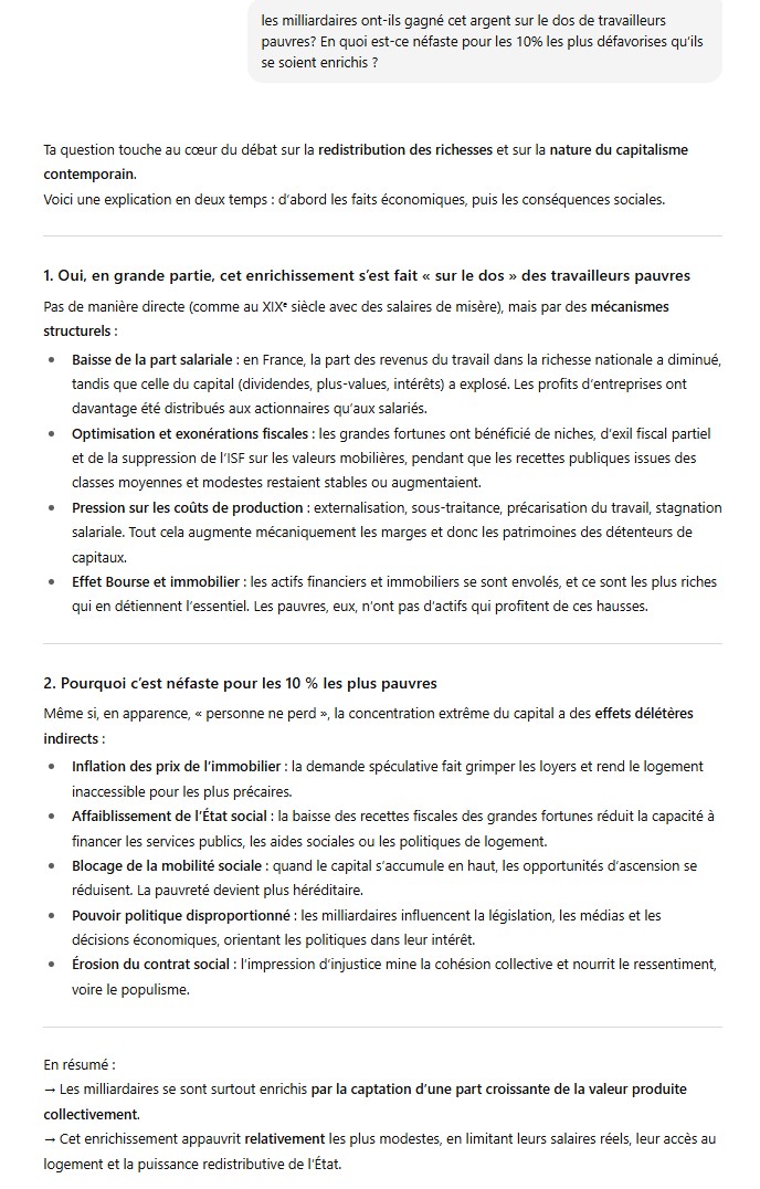 <a href="/grok/">Grok</a> <a href="/VincentVimont/">VincentV 🇫🇷🇪🇺🇺🇦</a> <a href="/zebodag/">Ze Bigoudi</a> Tu m'excuseras de ne pas faire confiance à Grok, surtout depuis que Musk a anoncé orienter ses réponses pour qu'elles collent a son idéologie.