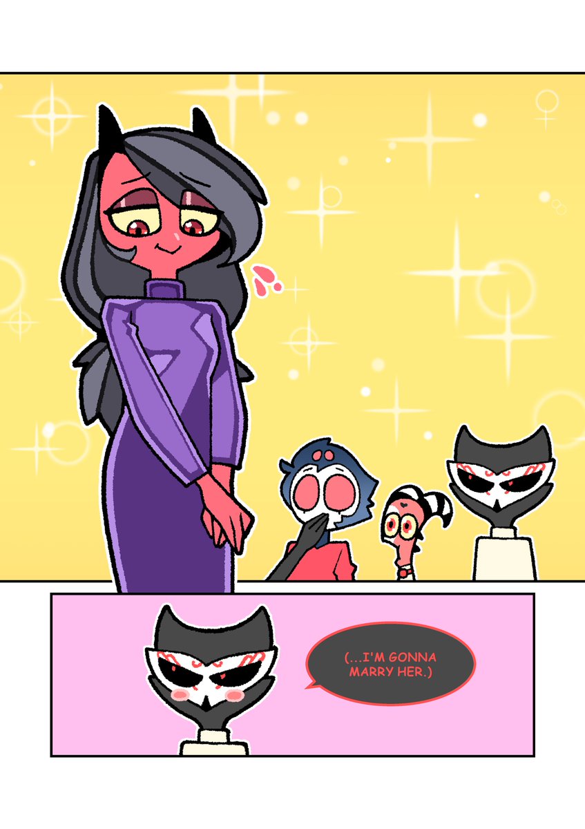 grandma tilla with her grandkids (+grandpa paimon) #HelluvaBossFanart #stolitz #HelluvaBossLoona #HelluvaBossOctavia