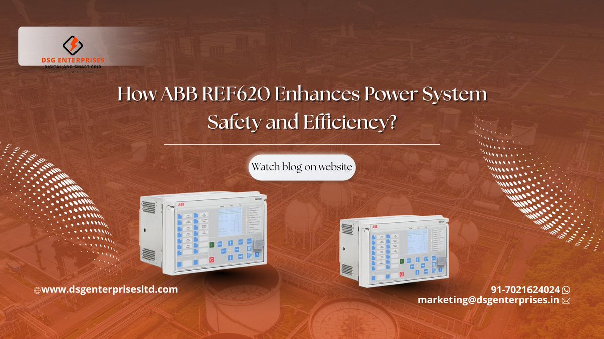 enterprises_dsg's tweet image. How ABB REF620 Enhances Power System Safety and Efficiency?
Link: dsgenterprisesltd.com/abb-ref620-iec…

#dsg #ABBREF620 #FeederProtectionRelay #PowerProtection #ElectricalProtection #GridReliability #SmartPowerDistribution #IndustrialAutomation #UtilityEquipment #IECRelay