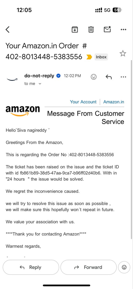 siva__reddy's tweet photo. @amazonIN @AmazonHelp @JeffBezos These days I’m facing the worst delivery services from your amazon whereas the orders are marking as delivered without actually been delivered. I’m facing the same issue for the 2nd time in a couple of months. #worstservice https://t.co/dmvRTVUYxh