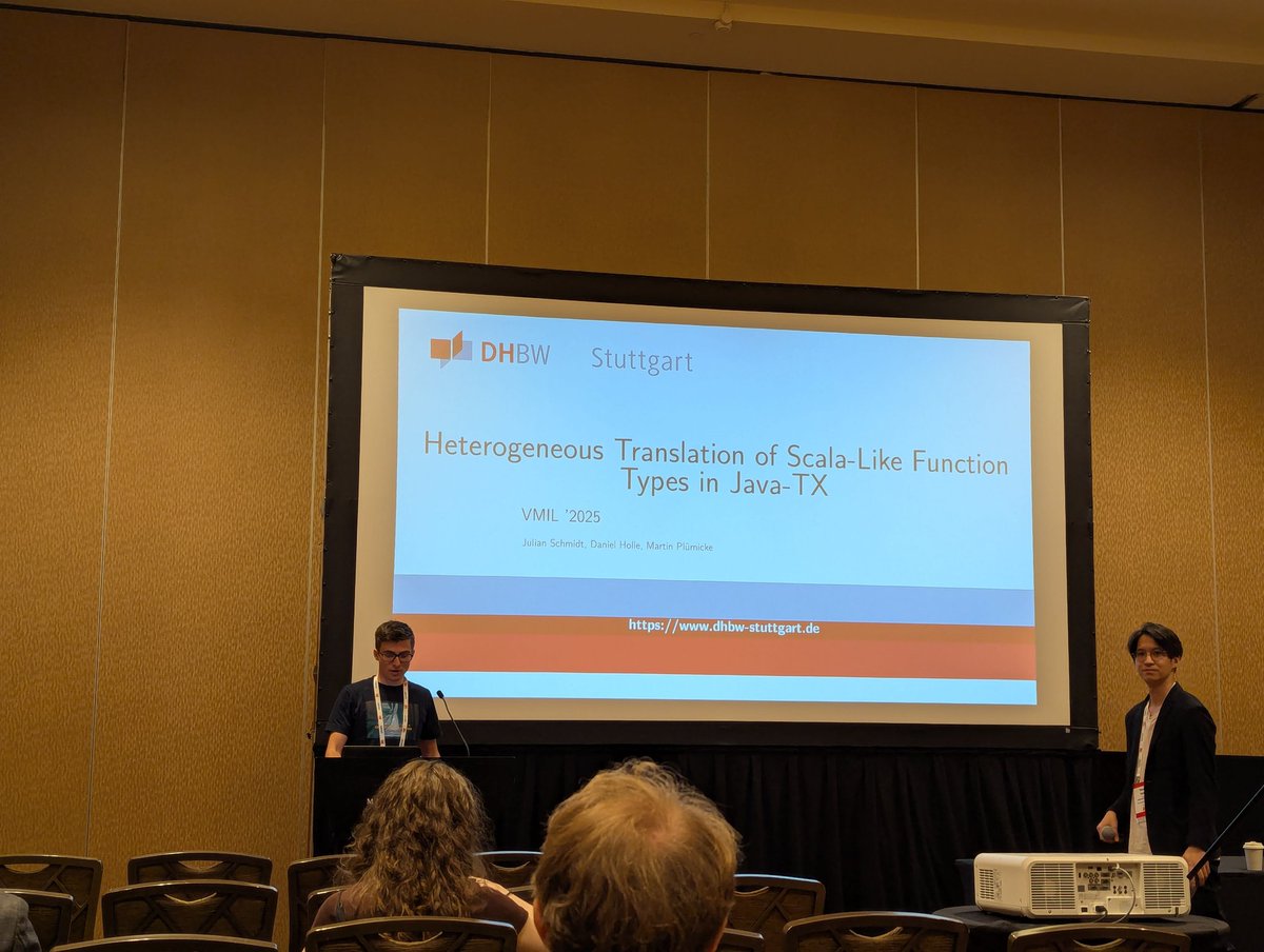 VMIL_Workshop's tweet photo. Next up

Heterogeneous translation of Scala-like function types in Java-TX https://t.co/hPBWThCU3Q