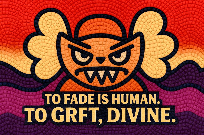 zubairu791's tweet photo. To fade is human. To GRFT, divine.
The timeline remembers those who post.
📛🔥 #GRIZLDomination #GRFTY

Calm markets create cowards.
Chaos builds GRIZLs.
Embrace the noise. Earn the GRFTY.
#MemeFi #GRIZL

 $GRIZL #GRFTY https://t.co/ADaYE2hjHy