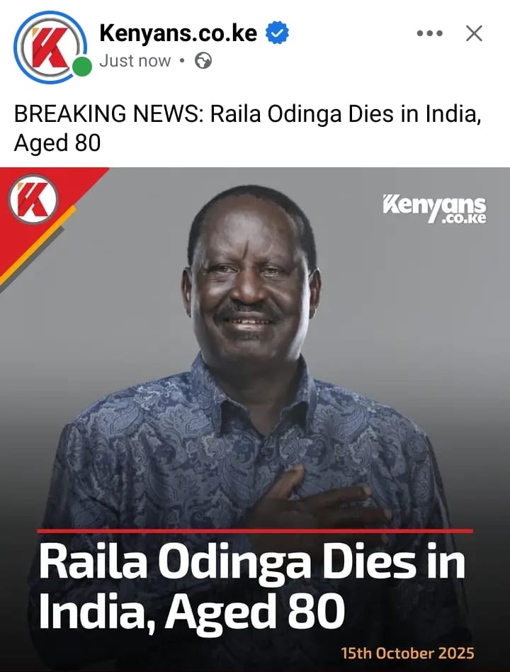 LaunceBor's tweet photo. "My deepest condolences on the passing of Hon. Raila Odinga — a towering figure in Kenya's political journey, a champion of democracy, and a voice for the people. His legacy will live on in the hearts of millions of Kenyans and across our borders.  May God give comfort to all. https://t.co/lCi7VywypO