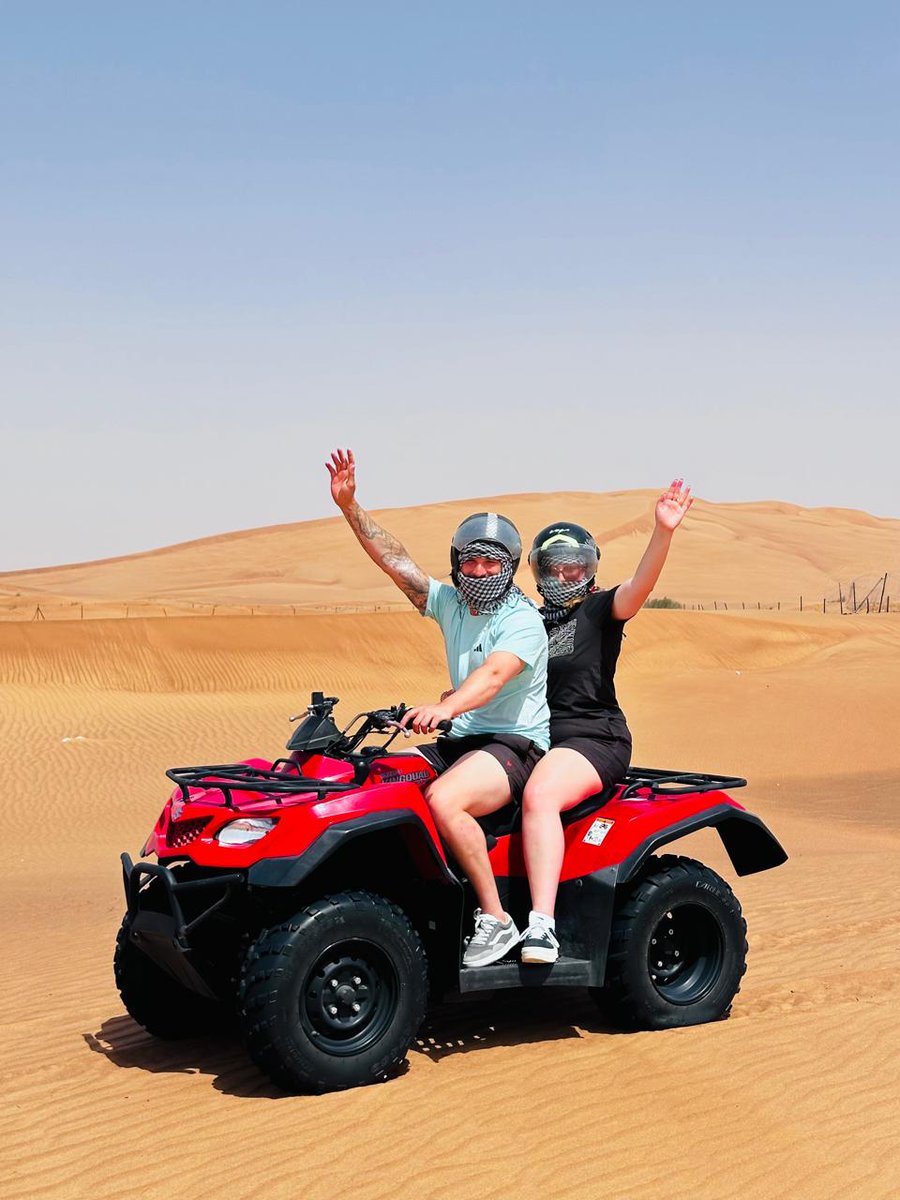 Excursion_point's tweet image. Under the blazing sun and endless sky, your quad leaves its mark on the sand.
Feel the freedom, chase the horizon — this is desert life unleashed. 🌅🏍️

#QuadBikeDubai #quadadventure #WomenWhoRide