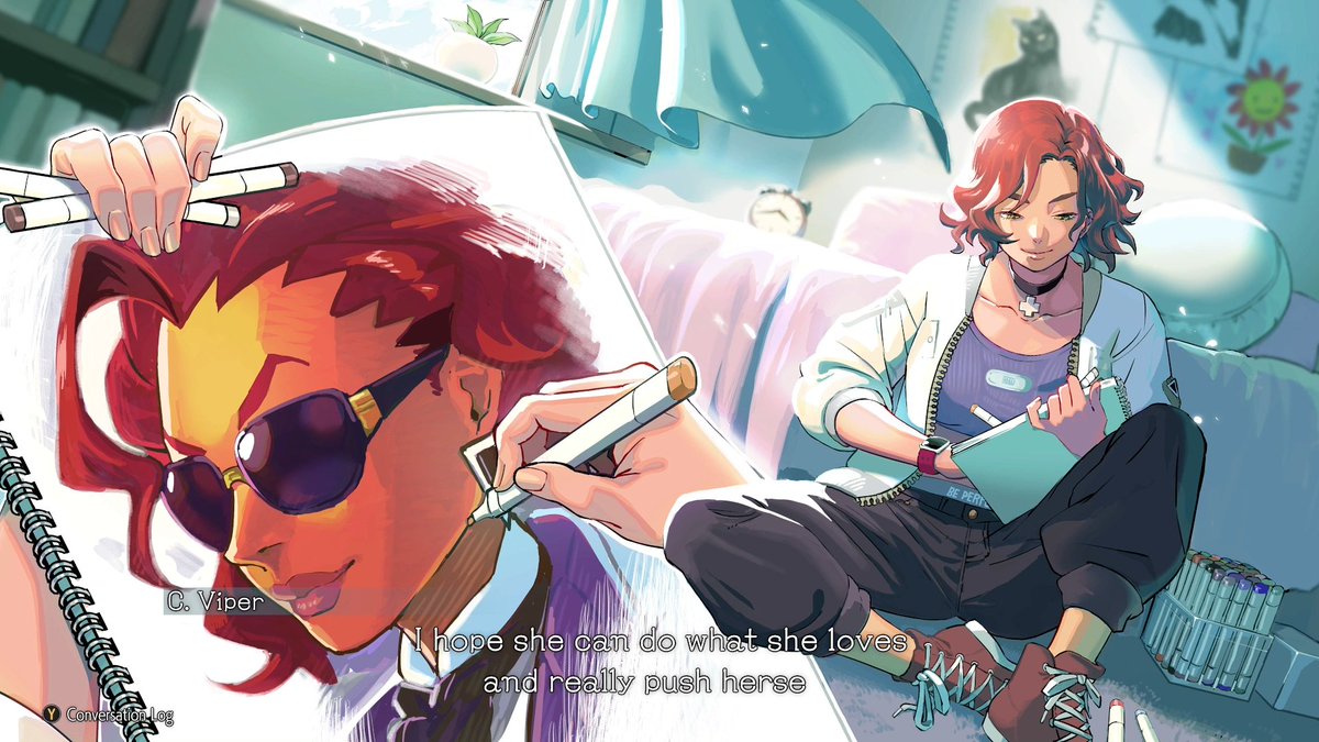 C. Viper's daughter, Lauren mentioned multiple times!

Lauren is interested in art and participates in sports.

Since Viper was always busy at work, she hired Emily as Lauren's nanny. Emily is a professional with a degree in child psychology and even has 4 kids her own.