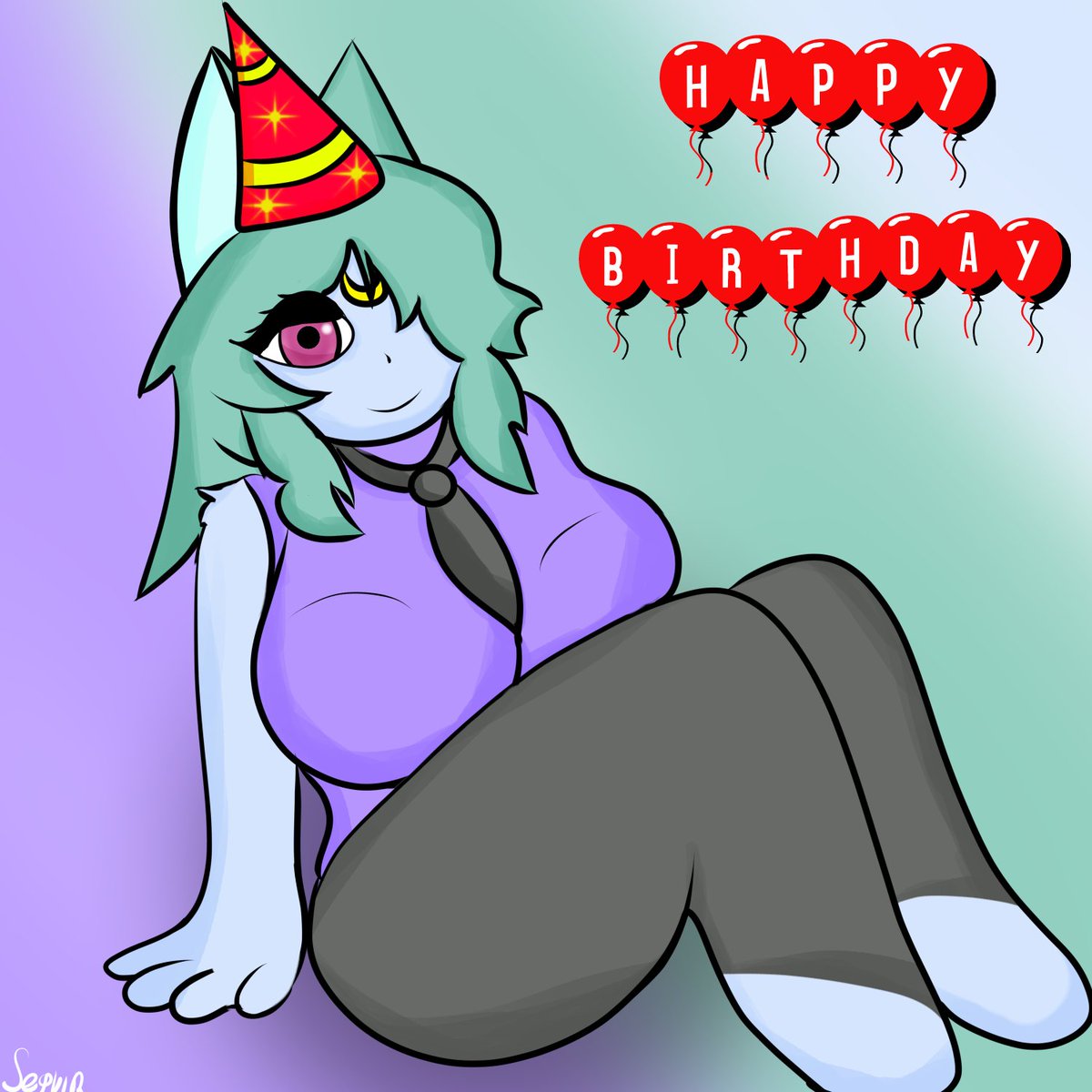 Happy Birthday <a href="/_katcore_/">Caty🐱</a> !

#digitalart