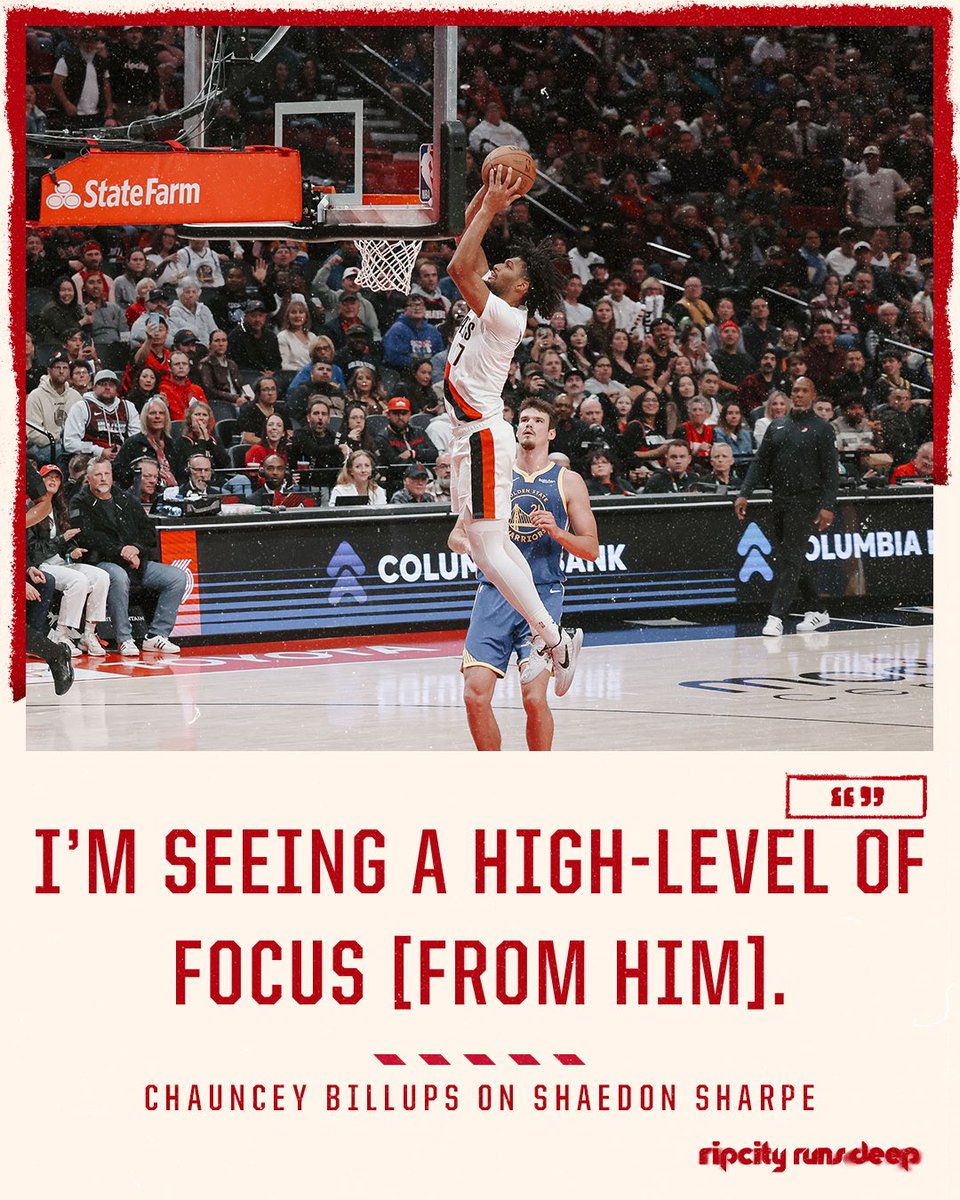 On the up and up. 

Coach Chauncey Billups and Deni Avdija discuss Shaedon Sharpe’s performance. 