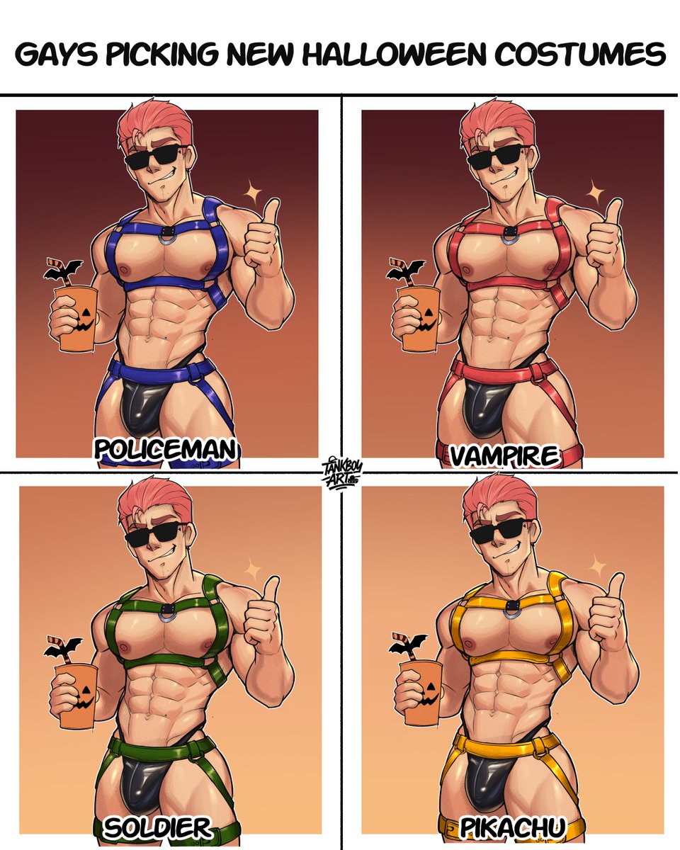 Nice costume dude! 🎃

#GayHalloween #GayTwitter #SpookyGay #LGBTQ #GayVibes