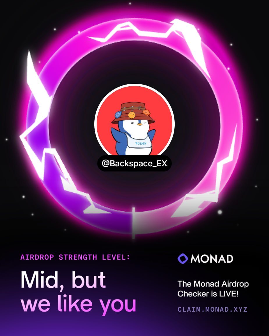 Backspace_EX's tweet image. I’m ngmi, saw everyone is posting at least a Permanent Underclass for the Monad claim. 

But if I’m lucky maybe I could have enough get myself another @MythicBirbs 😉