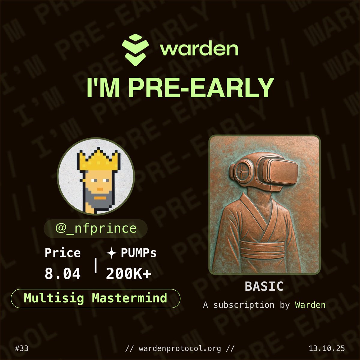 gWarden to every <a href="/wardenprotocol/">Warden</a>  Bulliever!!

How does my warden social card look? Good?

Next up I will be trying to Wardenize my PFP, 

All thanks to <a href="/Akash_Mishka/">Akash Mishka 👾 | 🇪🇺 🇺🇦</a> for shipping this two incredible tools for the Warden community.