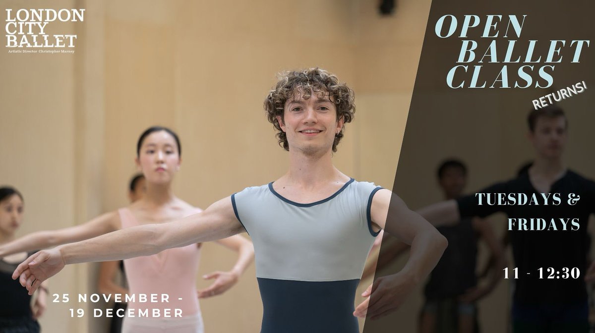 Open classes for professionals, students &amp; those who love to dance at our home base in London, Islington this winter… 
londoncityballet.com/engage/classes/