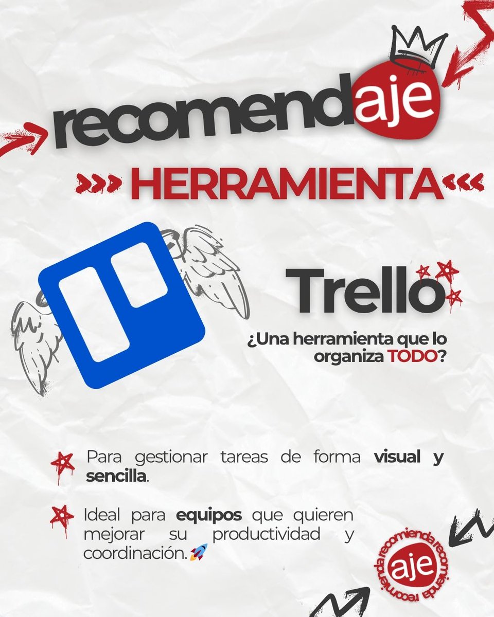 💡 Hoy te traemos una herramienta que puede cambiar la forma en la que organizas tu trabajo. 👇
📋 Trello

Herramienta visual y práctica para organizar tus proyectos y tareas de forma clara.

Ideal para equipos que quieren mejorar su productividad y coordinación. 🚀