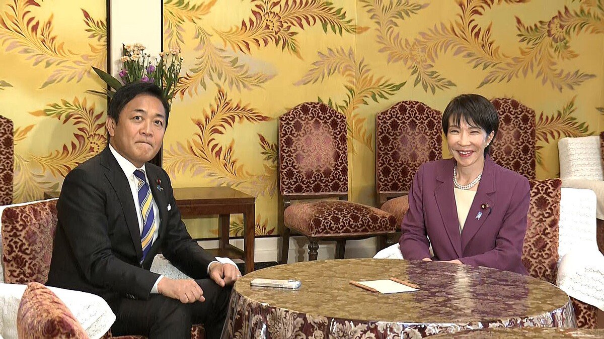 【会談】高市総裁、玉木代表に首班指名で協力要請「非常に基本政策が近い」
news.livedoor.com/article/detail…

高市総裁は15日、国民民主党の玉木代表と国会内で会談した。国民民主党が求める所得税の控除枠拡大、いわゆる「年収の壁の引き上げ」に向け、協議体を設置したいとの考えを示した。