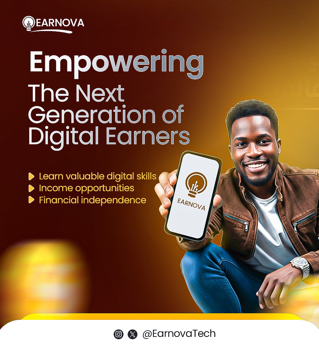 adconcept2000's tweet image. This project for earnovatech isn’t just another carousel, it’s a visual strategy crafted to speak clarity, build trust, and drive connection,

 Need visuals that speak your brand language? Send us a DM

#DesignThatConverts #BrandVisuals #GraphicDesign   #VisualStorytelling