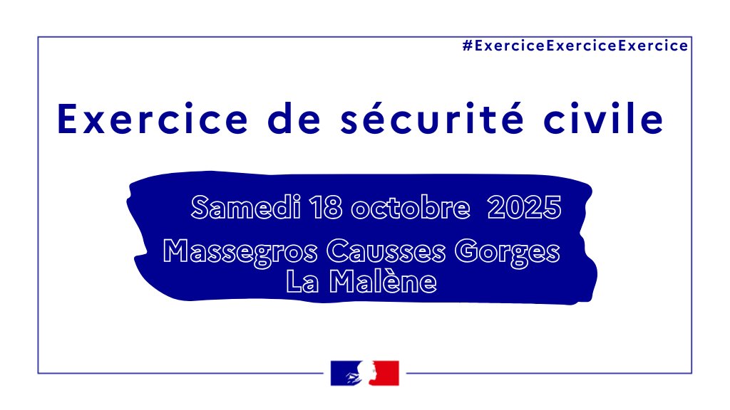 #exercice I 📢 EXERCICE – EXERCICE – EXERCICE
🔴 Exercice de simulation de secours en site souterrain se déroulera les 18 et 19 octobre sur les communes du Massegros Causses Gorges et de La Malène.

👉 Objectif : tester les procédures d’intervention en cas de recherche de
