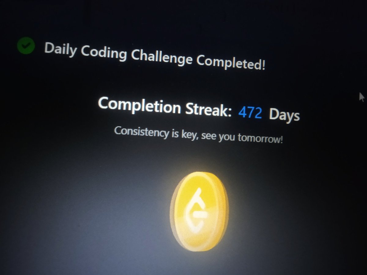 Jatin_lifo82's tweet image. 🌟Day 287 👨💻.
Solve @geeksforgeeks || @LeetCode
POTD Cpp⚡
Question LC. Adjacent Increasing Subarrays Detection II Medium ✅.
Question GFG. K-th Smallest in BST Medium ✅.
#geeksforgeeks #leetcode #DSA #POTD
@LeetCode @geeksforgeeks #CPP25 #CodingChallenge