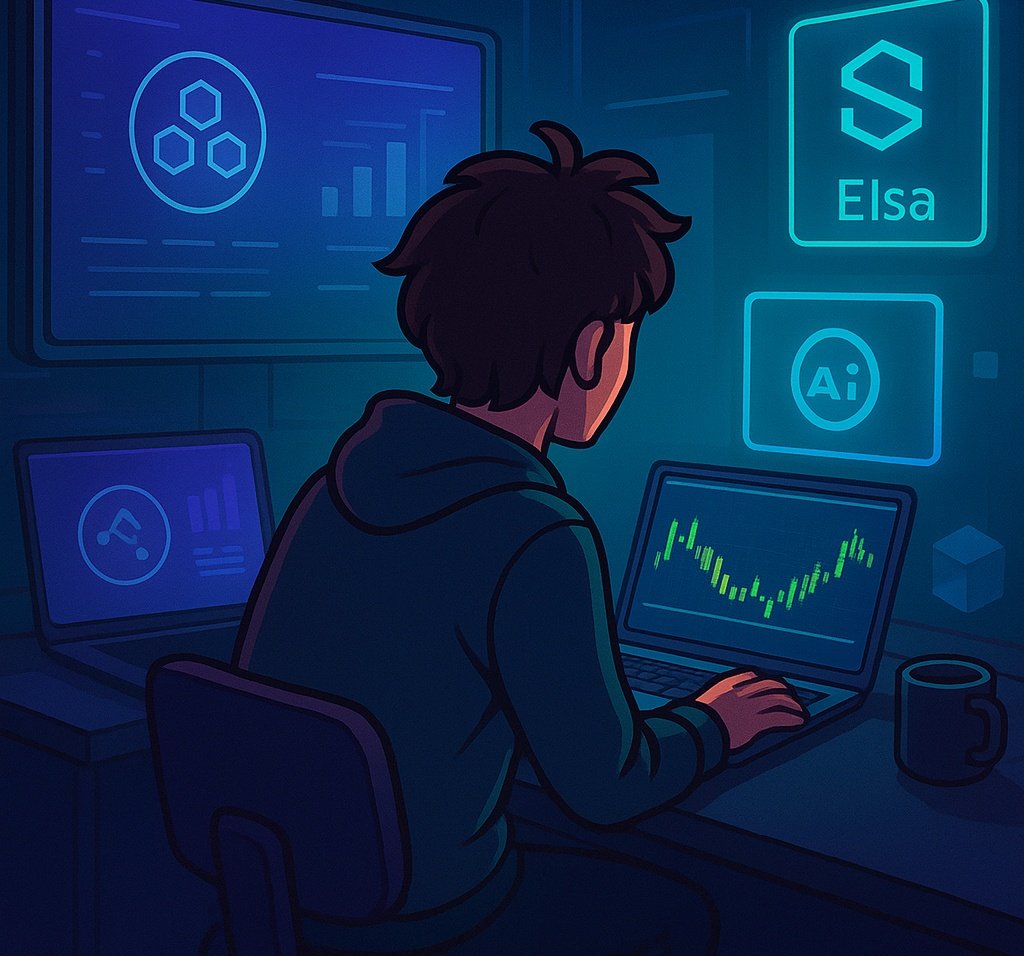 DSolution_hack's tweet image. My daily Web3 routine
1 Wake up, ask @HeyElsaAI what’s pumping
2 Verify I’m still me on @idOS_network
3 Let @wallchain_xyz remind me I’m broke in style
4 I see any post and gQuack gElsa and gidOs it
Good morning CT