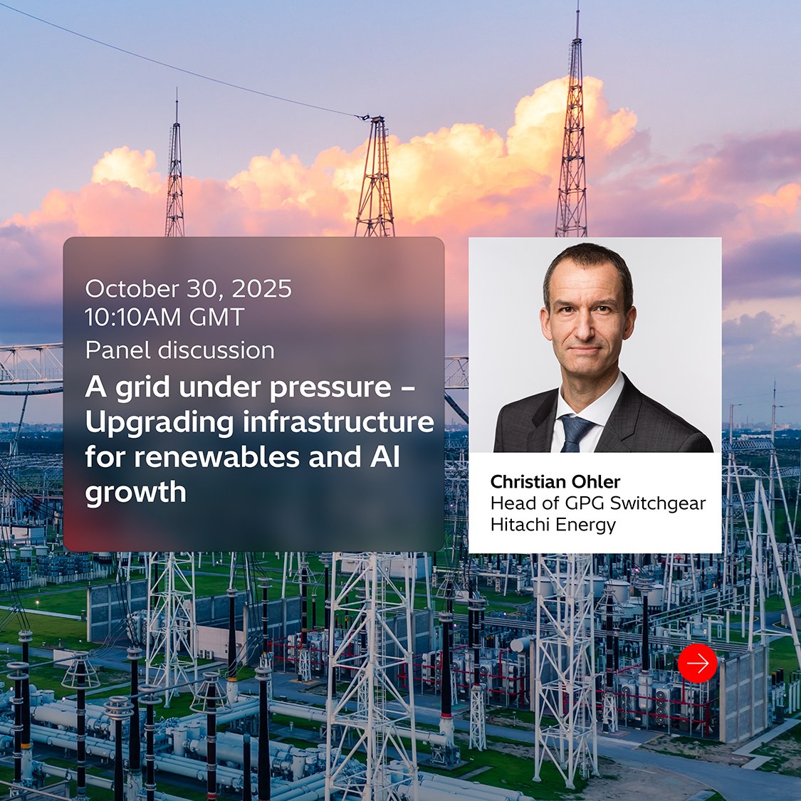 hitachienergy's tweet image. In less than two weeks, the #FTLive Energy Transition Summit will bring together policymakers, industry leaders, and innovators who are shaping the future of energy – and Hitachi Energy will be there to help lead the conversation and inspire what’s next. 
Register today! ➡️…