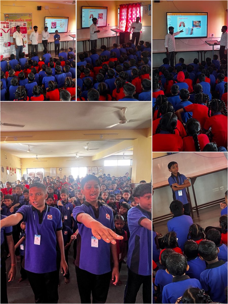 દેગામ કુમારશાળા ખાતે પ્રા શાળામાં બાળકોને તમાકુ નિષેધ કાર્યક્રમ યોજવામાં આવેલ જેમાં બાળકોને તમાકુના સેવનથી થતા ગેરફાયદા વિશે વિસ્તૃત સમજ આપવામાં આવી તેમજ પ્રતિજ્ઞા લેવામાં આવી વકૃત્વ સ્પર્ધા પણ રાખવામાં આવી જેમાં બાળકોએ ઉત્સાહ ભેર ભાગ લીધો.