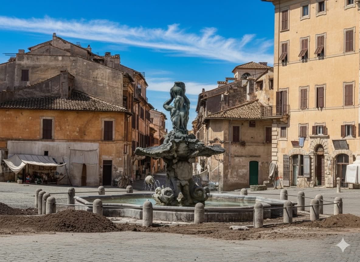 1855 circa Canova Giacomo . Piazza Barberini. Non potevo non metterla😎