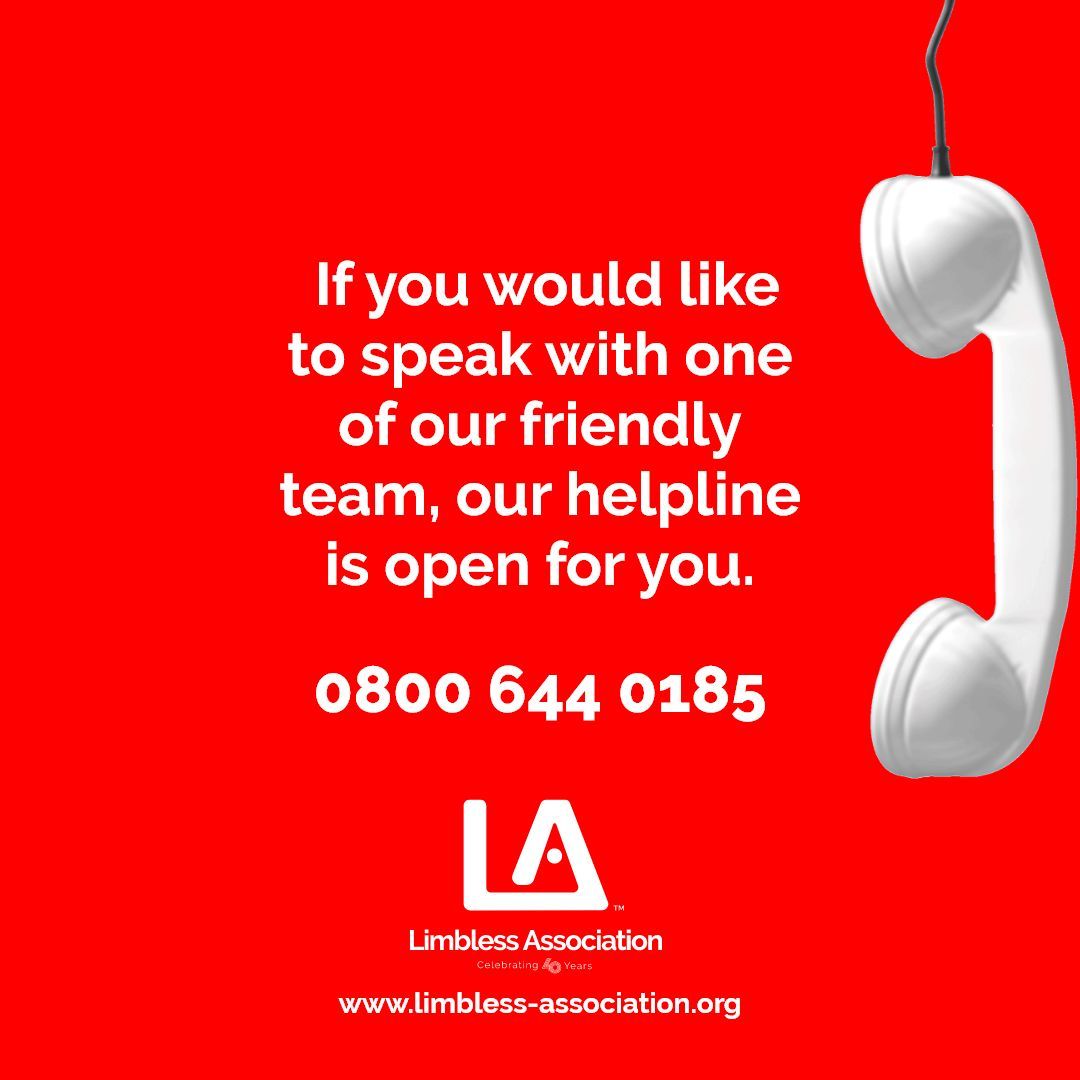 limblessassoc's tweet photo. Support, advice or a friendly listening ear - our helpdesk is always available for whatever you need 🤗 

We're available between 9am and 5pm Monday-Friday, but you can always leave a message outside of those times, and we will get back to you.

https://t.co/1tGbp1W81u https://t.co/YsRvHdbDgj